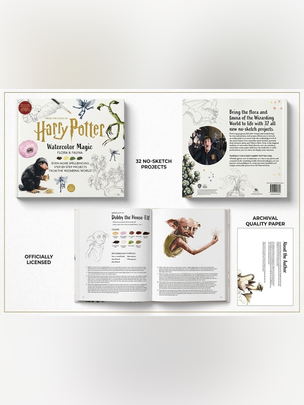Warner Bros. Harry Potter Watercolor Magic Book
